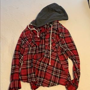 Hooded flannel